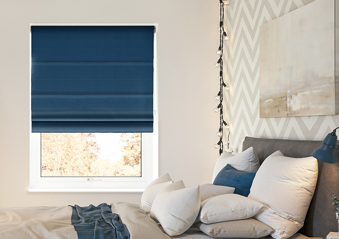 Lyra, Mariana Blue - Twist&Fit Roman Blind - Image 3